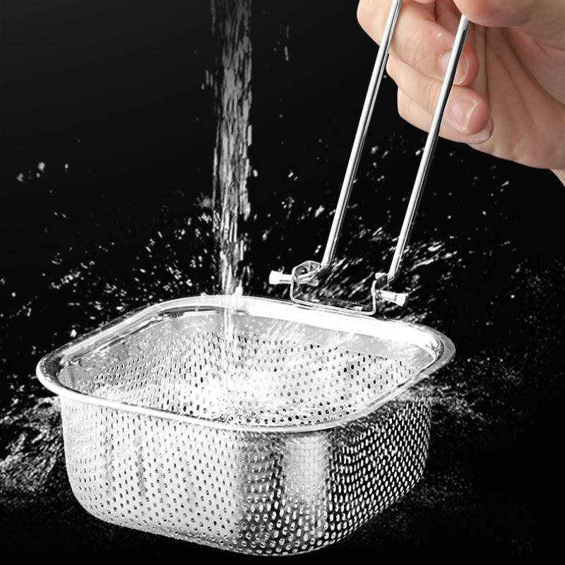 Hot Pot Colander Stainless Steel with Hook Cooking Noodles Meat Filter Screen Frying Net Hanging Type6