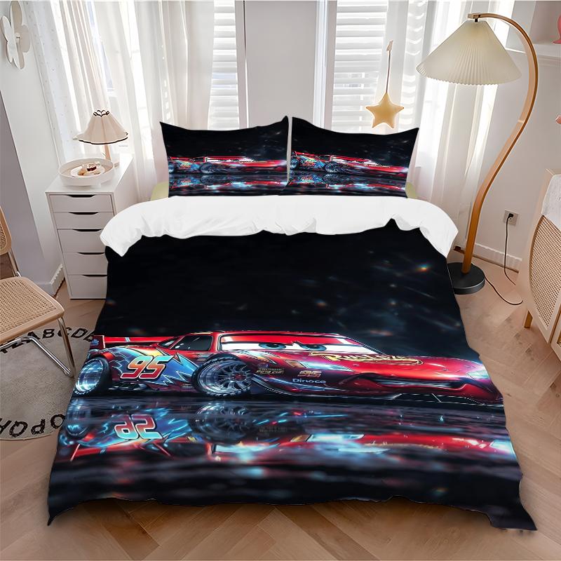 3Pcs Mcqueen Space Bedding Sets For All Sizes New 3D Printed Bed Cover Comforter Duvet Cover Pillowcase Bedroom Decoration