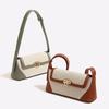 Summer new bag women's versatile retro shoulder messenger bag niche underarm bag method stick bag contrasting colors