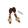 Boho Retro Strohgewebte Holzohrringe - Trendiger, Personalisierter Resort-Style Schmuck für Damen