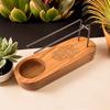 Palo Santo Holder Teak Wood Hamsa Design