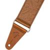 Fender Strap Tooled Leather Guitar Strap, 2”, Brown