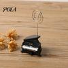 Piano Business Card Holder Holder, Resin Wedding Table Number Clip, DIY Memo Durable Stand Photo for Desk, Music Theme Home Office Decor, Gift Unique