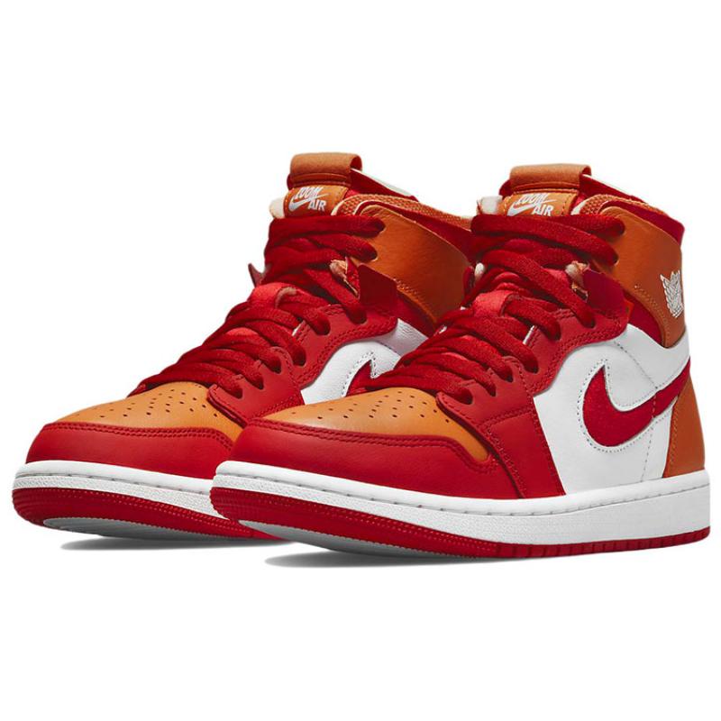 Jordan 1 High Zoom Air Cmft Fire Red Hot Curry Women's Jordan CT0979-603