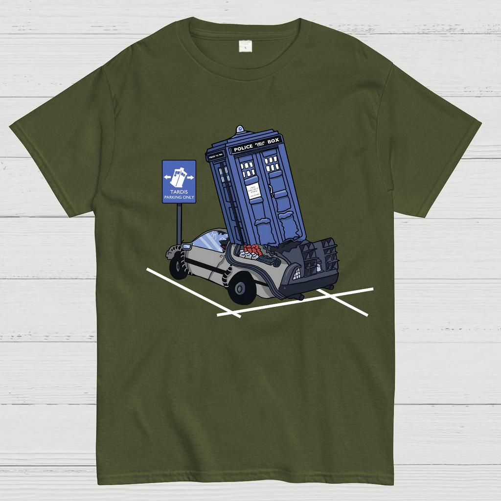 Doctor Who Tardis Parking Only Cotton Summer Casual Cool Loose T-Shirt