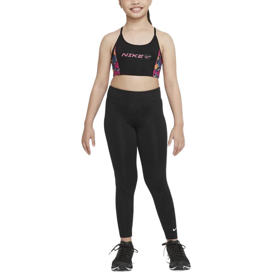 

Nike Printed Logo Strap Childrens Bra Kids underwear Black DM8432-010 S