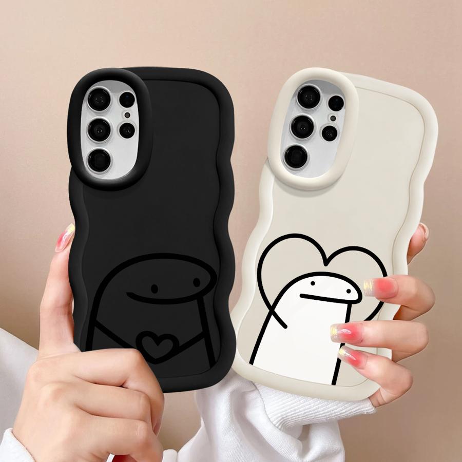 Funny Cartoon Soft Phone Cover Case for Samsung Galaxy S24 S22 Ultra S21 A25 S20 FE A26 S25 S23 Plus A54 A55 A35 A34 A36 A24