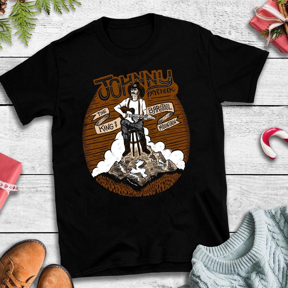 

Rare Johnny Paycheck Short Sleeve Black All Size TShirt Unisex Unisex T-Shirt XXXL