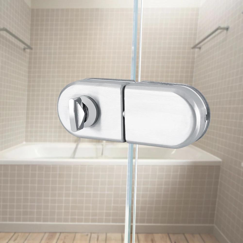 Serratura per Porta in Vetro a Due Lati Serratura per Porta in Vetro Doppio per Uso Domestico, Alberghiero, Bagno