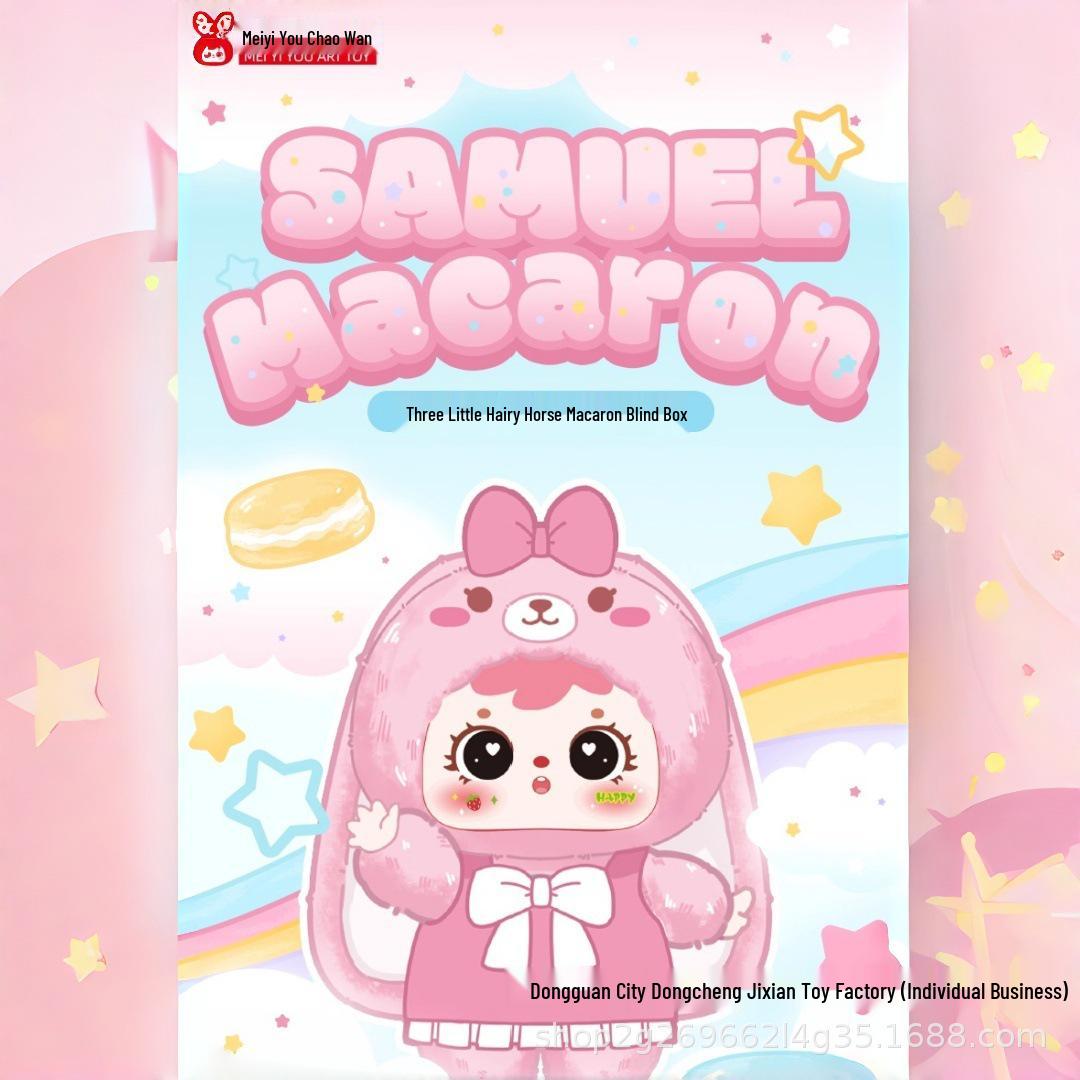 Плюшевая кукла Samuel San Xiao Mao 6-го поколения 400% Серия Macaron - Слепой бокс Модный коллекционный предмет для девочек Single unit price (1 piece, 36 pieces per box)