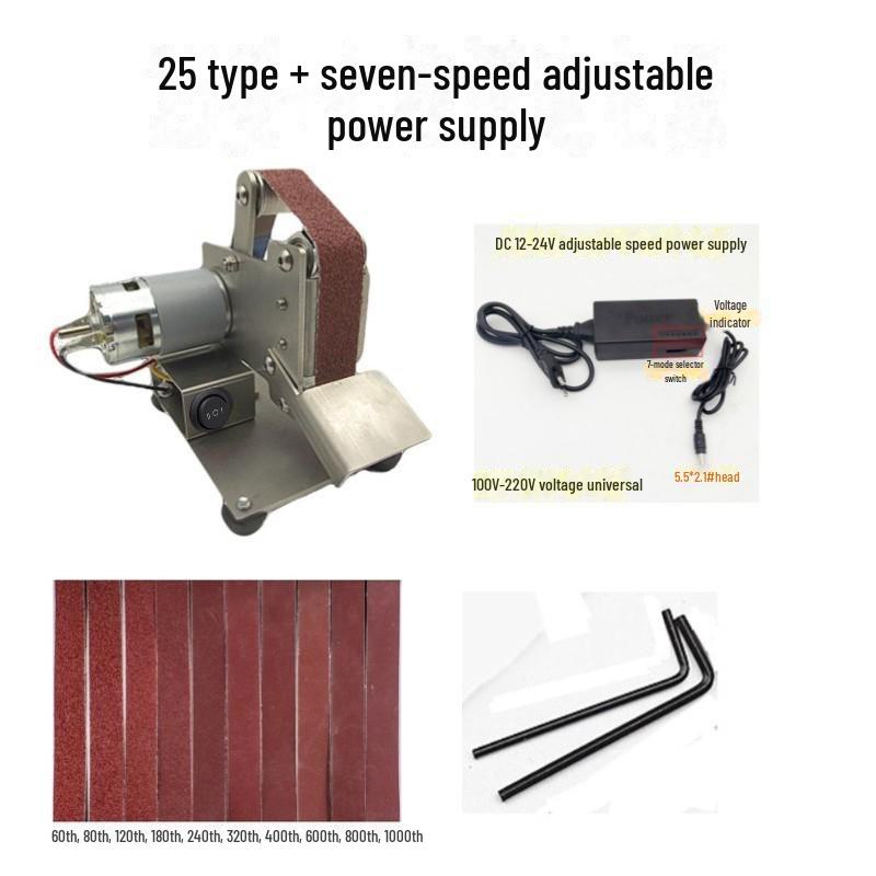 Mini elektryczna szlifierka taśmowa: Narzędzie do polerowania i szlifowania stołowe