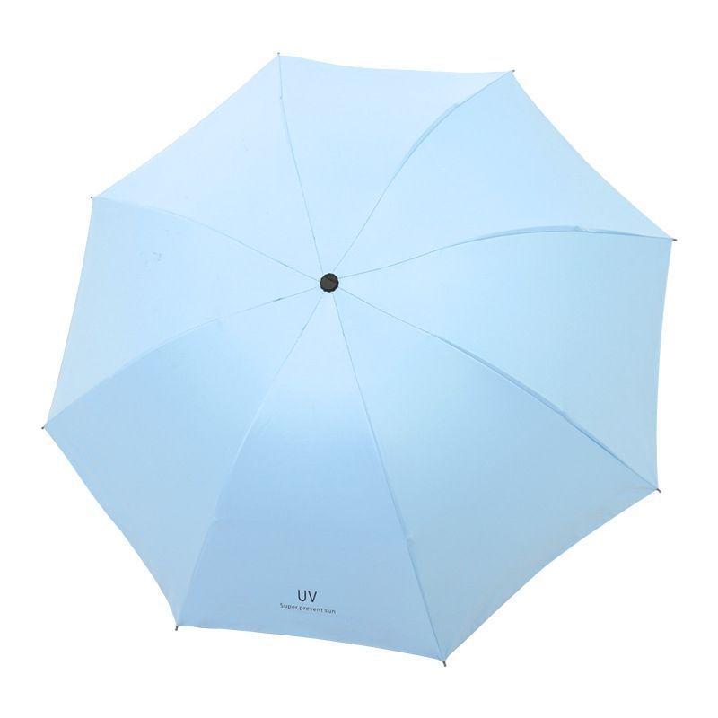 Tragbarer Ultraleichter UV Schwarzleim Sonnenschirm - Faltbarer Regen- oder Sonnenschirm Geschenk Sonnenschutz