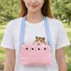 Ventilated Hamster Carrier Bag Zipper Closure Comfortable Portable Pet Carrier Soft Warm Pet Travel Tote Bag Small Animal