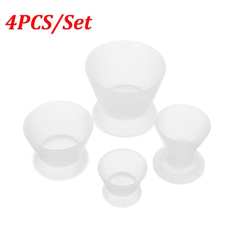 4Pcs Dentist Materials Silicone Mixing Bowl Use Dappen Dishes Teeth Whitening Laboratory Odontologia Dental Tools