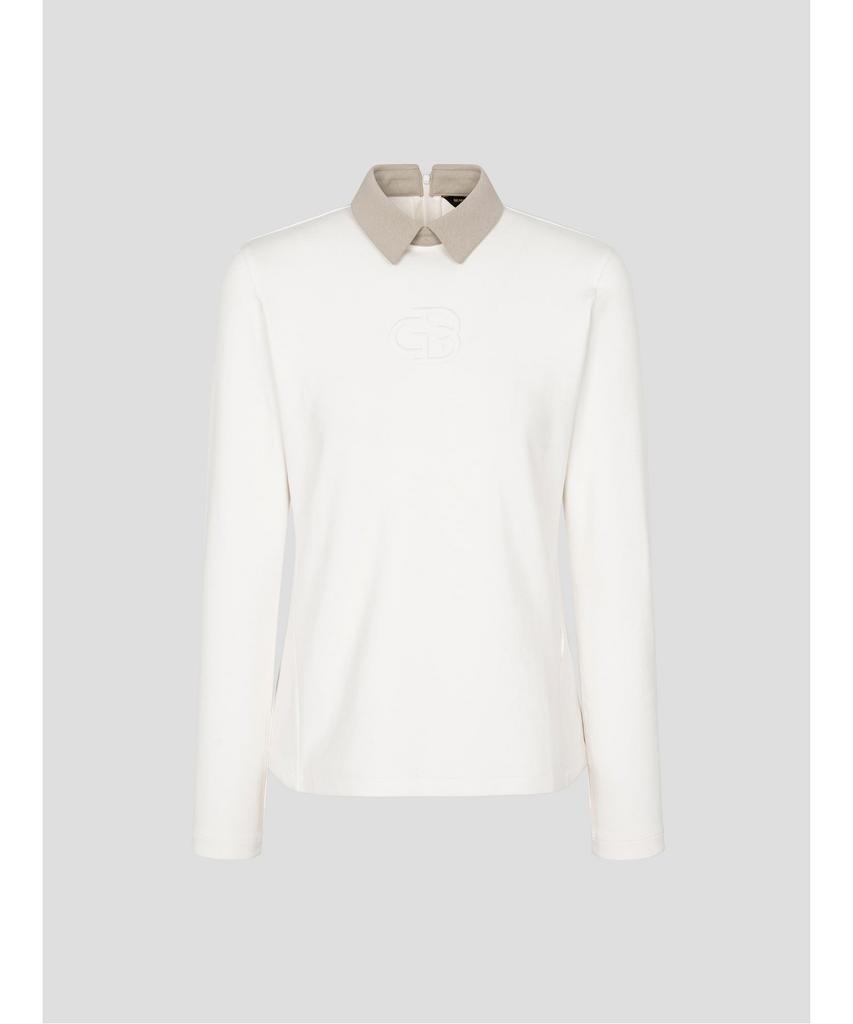 BEANPOLE GOLF [B_Under] Women'S Logo Embossed Collar Long Sleeve T-Shirt White