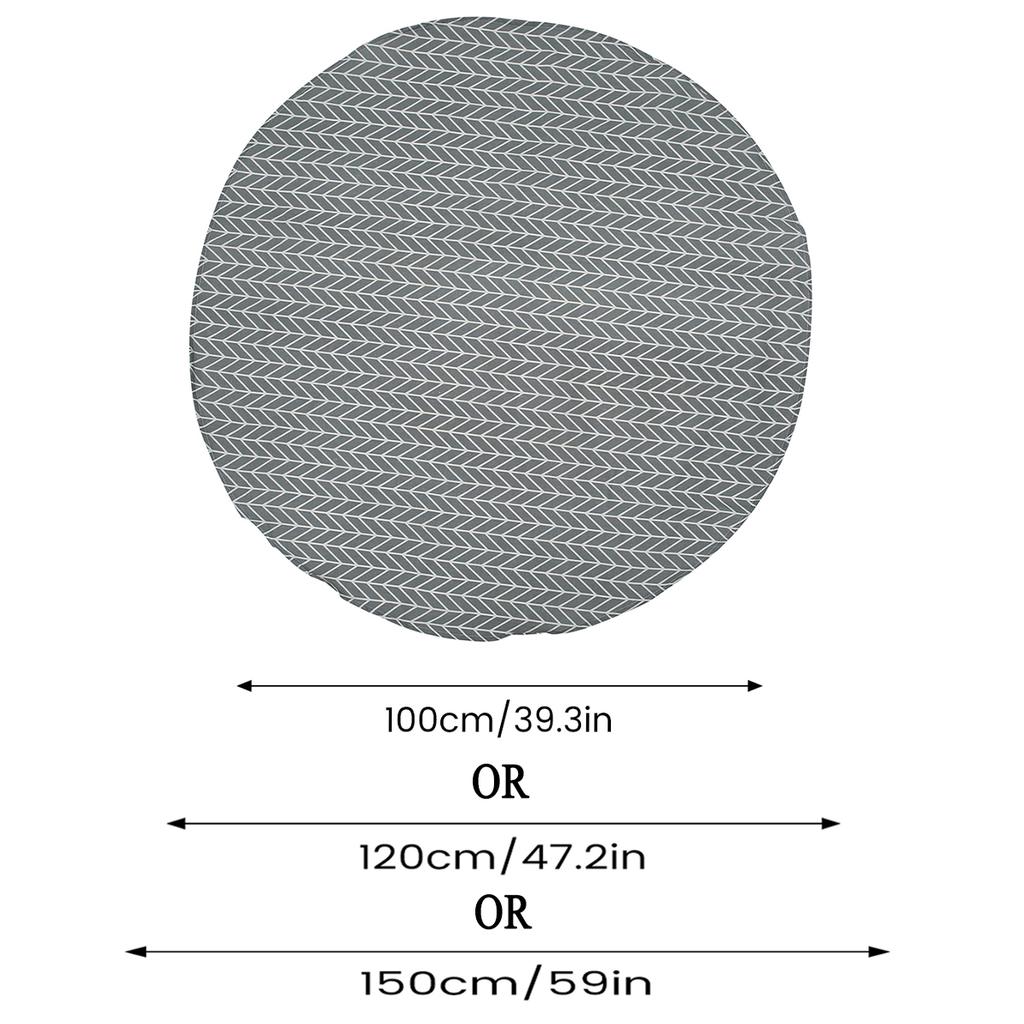 Round Table Cloth 47/59/39inch Dinner Decorative Table Cover Wedding Hotel Birthday Table Cover for Holiday Home Christmas Party