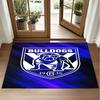 Canterbury-Bankstown Bulldogs Design Crystal Velvet Rug Soft Decorative Mat for Bedroom Entrance