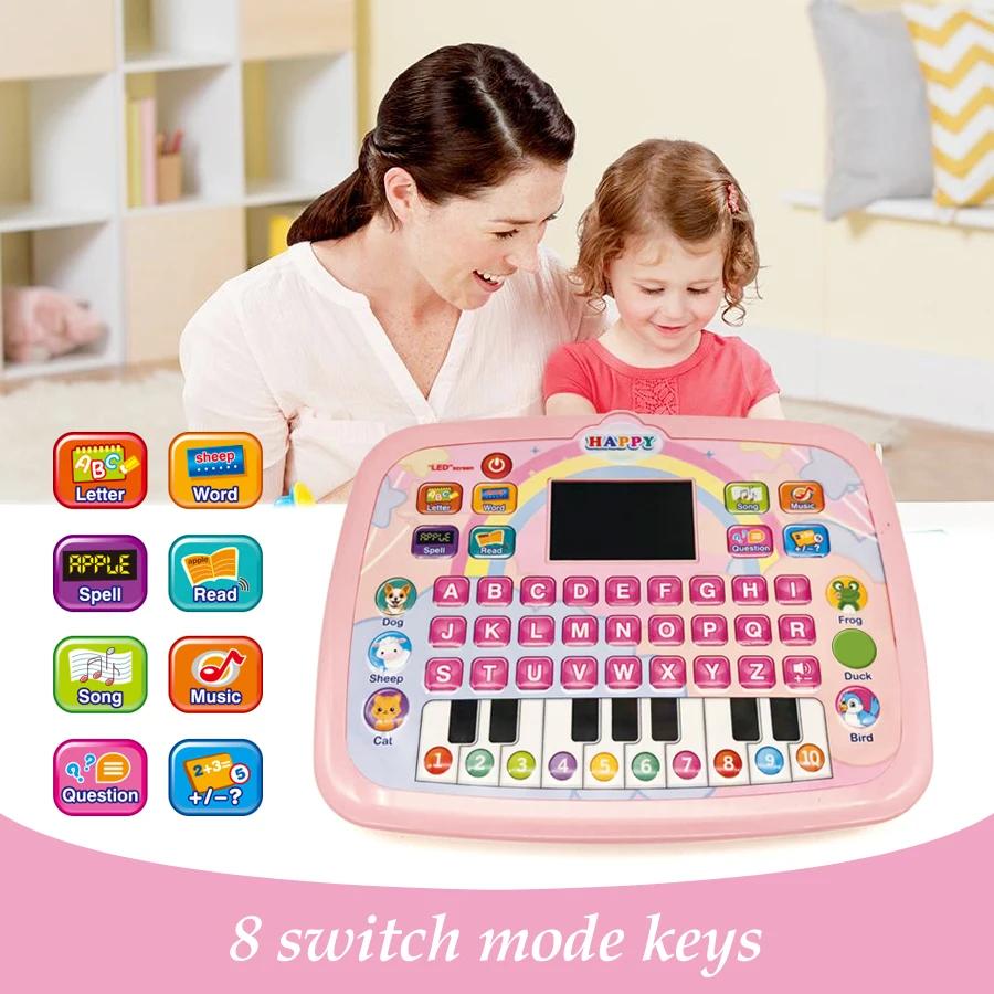 Non-Toxic Early Education Toy Led Screen Learning Machine Toddler Tablet Intelligent Children Learning Machines Laptop Toys For Kids Gifts