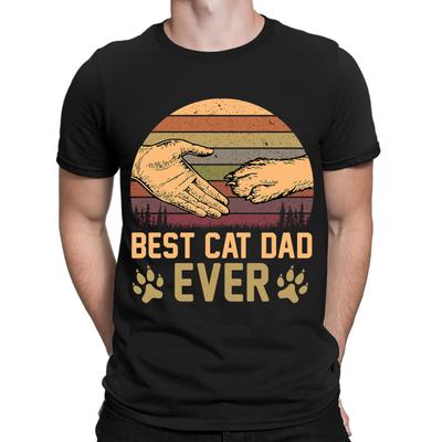 Bester Katzenpapa aller Zeiten Vatertag Papa Geschenk Lustiges Neuheit Herren T-Shirts Tee Top#DNE