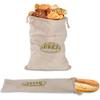 A Reusable Linen Bread Storage Bag - an Unbleached Drawstring Bag for the Natural Storage of Homemade Bread and Pastries