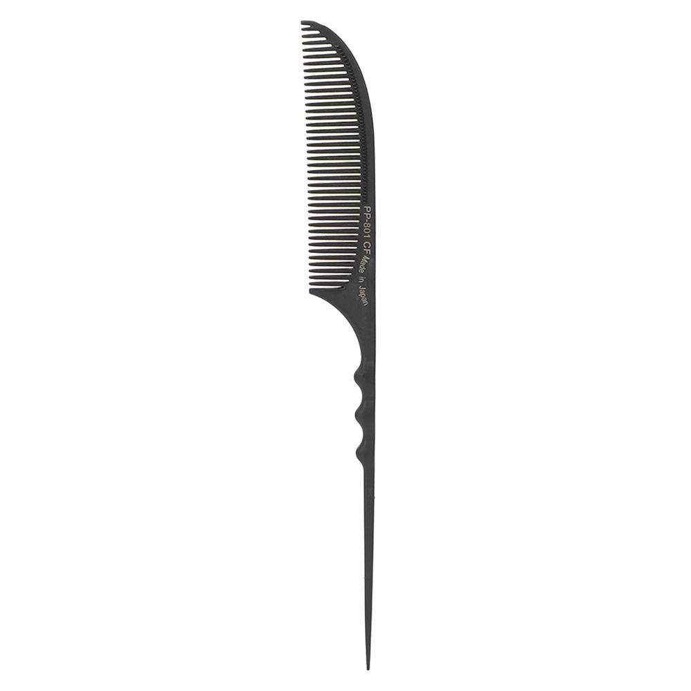 For Barber Styling Professional Tail Comb Fine Tooth Black Color Styling Comb Carbon Fiber Portable Hairdressing Comb Salon Use