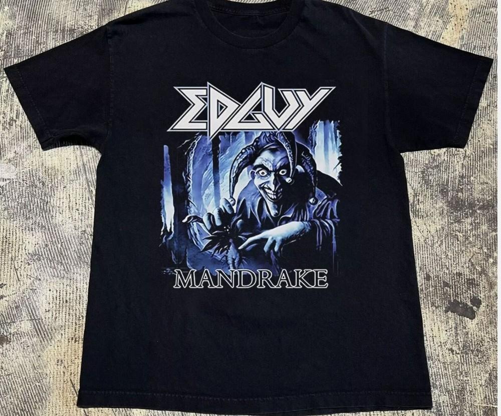 

2001 Edguy Mandrake World Tour Short Sleeve Black All Size Shirt XL