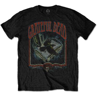 Herre Grateful Dead Vintage Plakat T-skjorte Svart