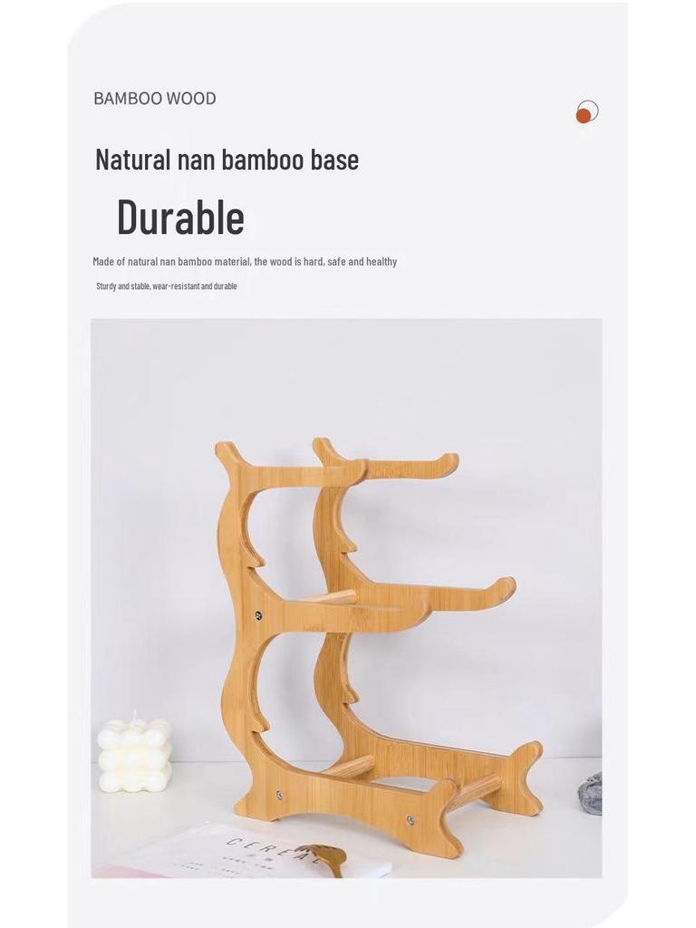 European-Style Creative Bamboo & Wood Multi-Layer Fruit and Snack Tray