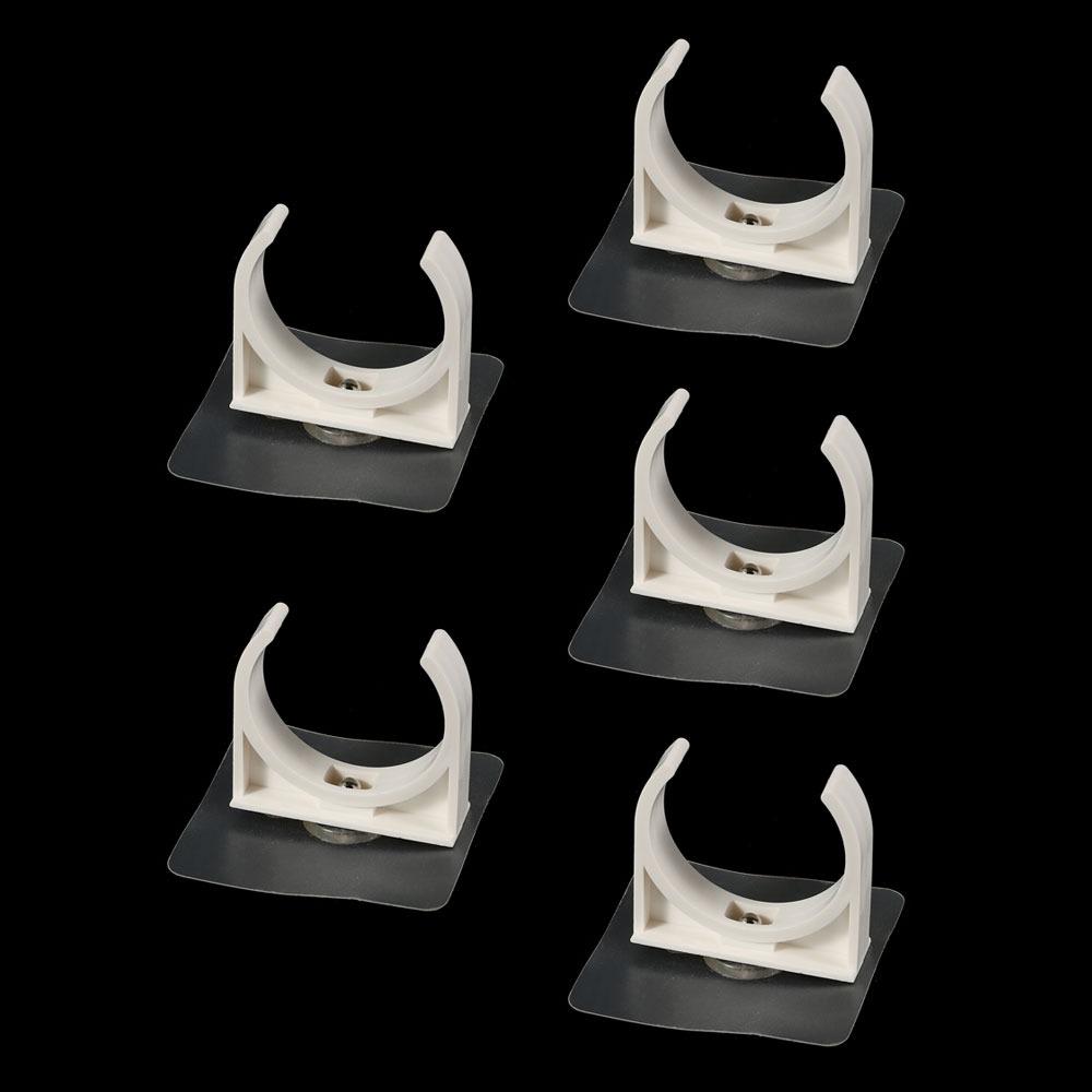 1/5Pcs Punch-free Water Tube Holder Garden Irrigation Tube Clip Connector Self-adhesive Pipe Clamp