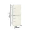Lightweight Transparent PVC Binder Notebook with Elastic Band M2.5 Loose-leaf Journal DIY Sticker Organizer Stationery Lovers