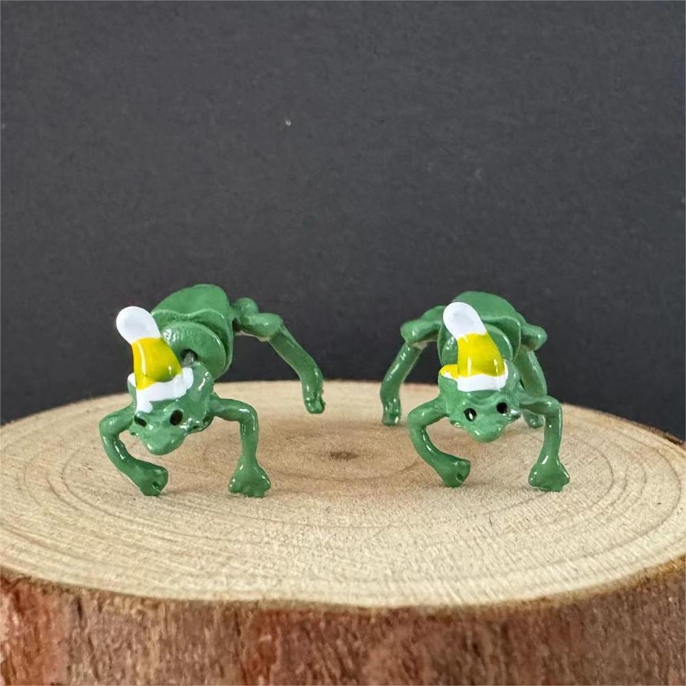 Waterproof Frog Earrings Santa Hat Rock Ear Decoration New Christmas Earrings  Party