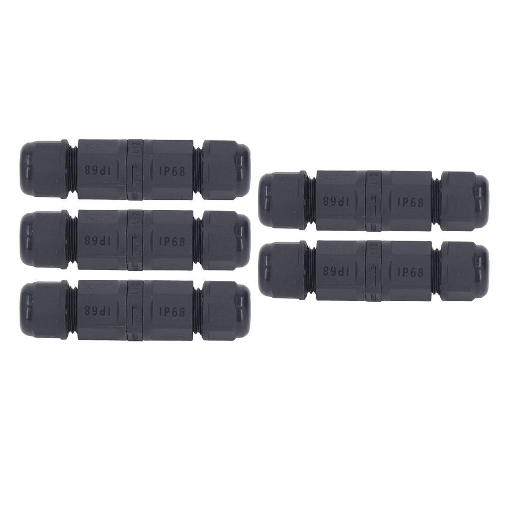 5 Pcs IP68 Waterproof Cable Connector 380V 16A Outdoor Electrical Connectors for Industrial Equipment