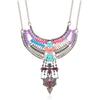 Bohemian Geometric Retro Necklace With Alloy Finish For Unisex Travel Gift