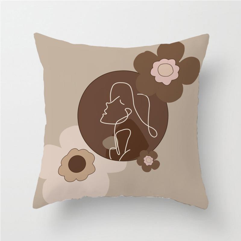 

Простая декоративная наволочка с ретро-принтом для спальни, гостиной, квадратная подушка, наволочка 40x40cm