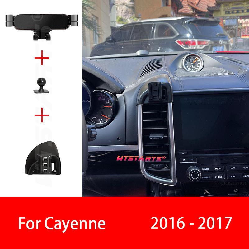 Car Phone Holder GPS Navigation For Porsche Cayenne 9PA 9YB 2010-2017 Adjustable Rotating Phone Holder Base Interior Accessories