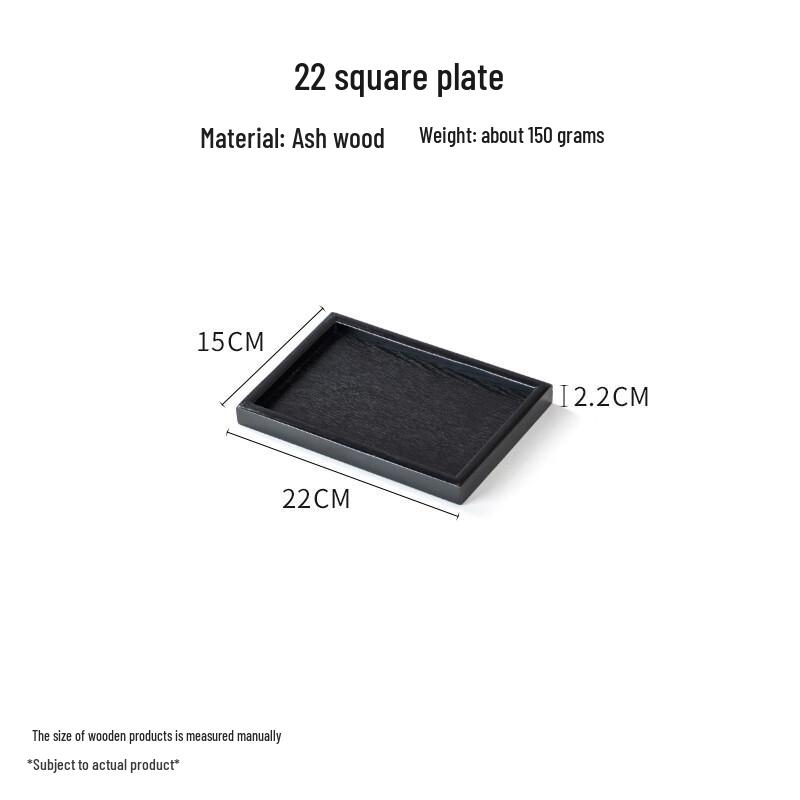 Rechteckiges Serviertablett aus Massivholz