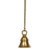 100% Pure Brass Hanging Bell With Chain Hanging Length, Antique Golden Finish