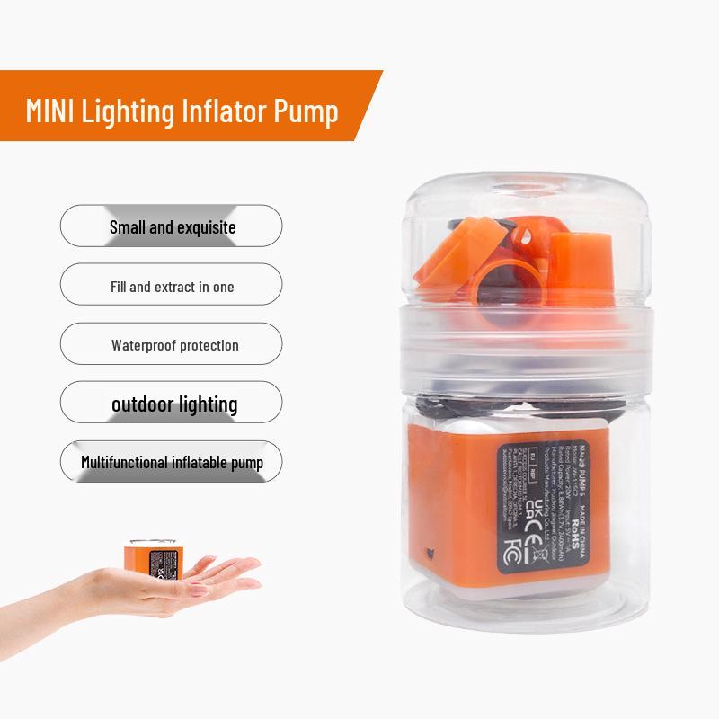 Ani Bear Outdoor Electric Pump for Air Mattress and Tent Inflation, Deflation, and Portable Lighting