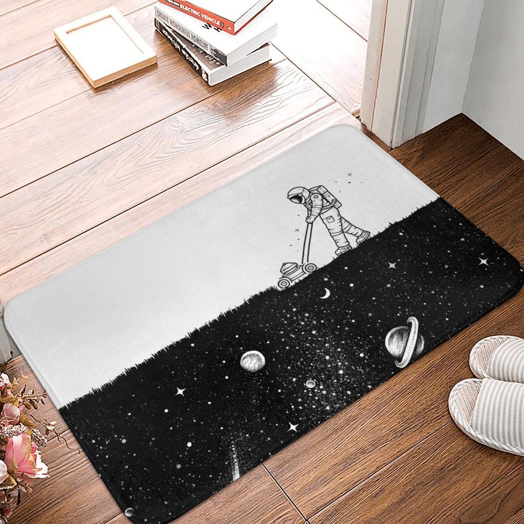 Moon Astronaut Welcome To My Space Doormat Mat Anti-Slip  Bath Kitchen Living Room Rug Carpet 40*60cm