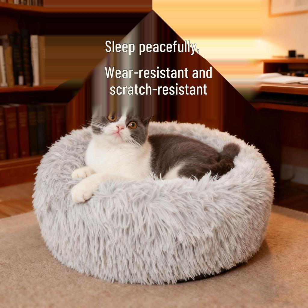 Winter Warm Semi-Closed Pet Nest: Dog Bed, Cat House, Pet Cage, and Mat with Fence
