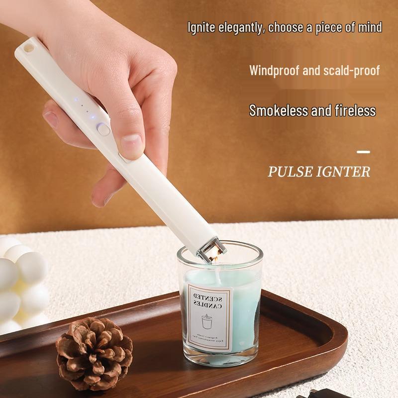 Rechargeable Long-Handle Aroma Pulse Electronic Gas Stove Lighter