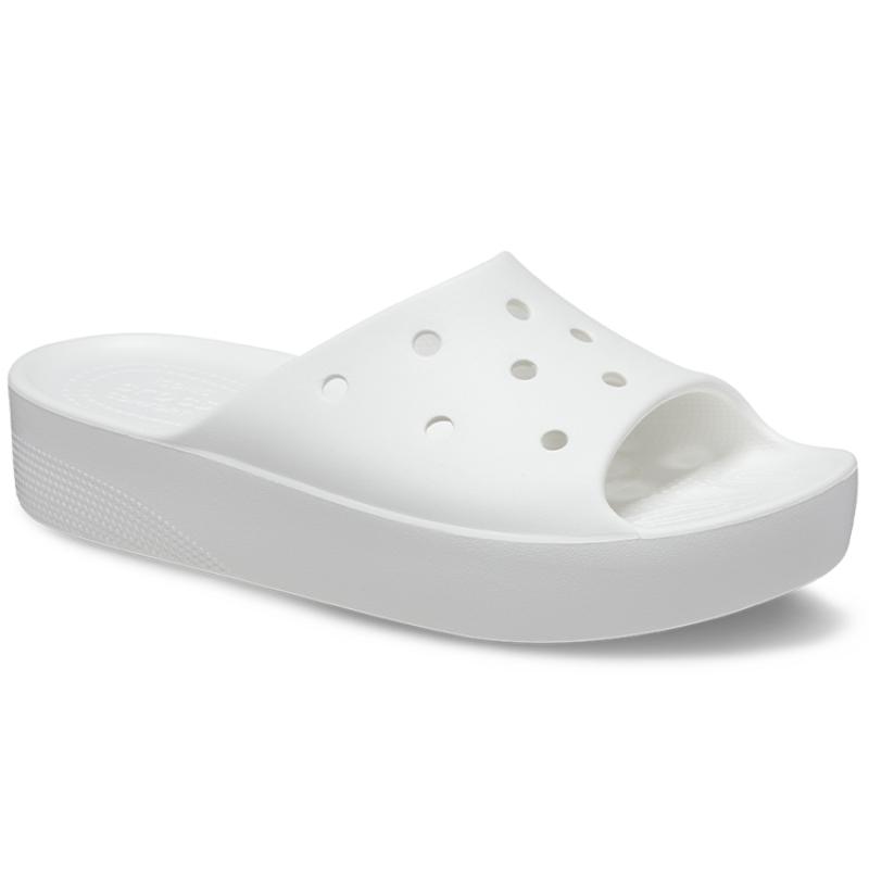 Crocs Classic Clog Platform Sandals Women's White