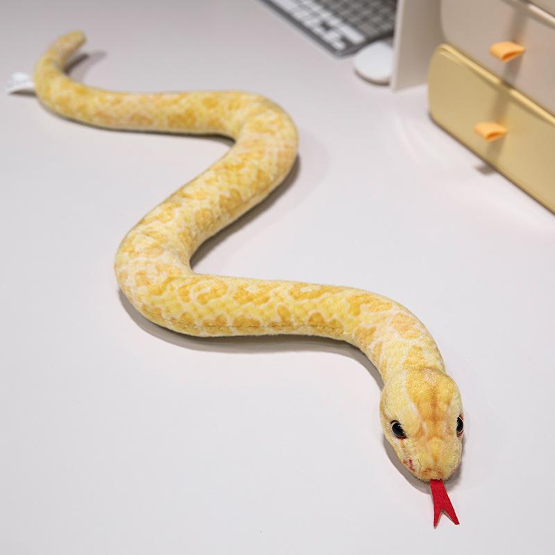 Doll S-Curved Python Anaconda Snake Plush Toy Halloween Prank Zodiac Gift