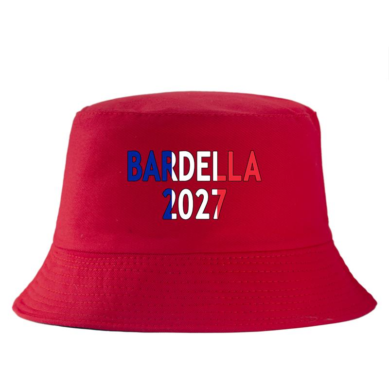 Bardella 2027 Print Bob Wendbarer Fischerhut Damen Herren Sommer Frühling Reise Lässig Fischerhut Mädchen Junge Baumwolle Panama Hut