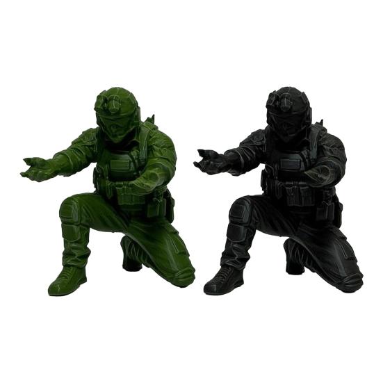 3D Printed Soldier Pen Pencil Holder Stand for Desk, Pen Display Stand, Creative Pencil Holder, Military Decorations for Home Office