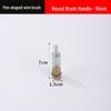 Electric Wire Brush Head with Handle for Rust Removal - 6mm Grinding Wheel Attachment