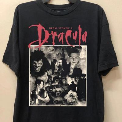 Retro DRACULA Klasický film Grafické Unisex Tričko S5XL Unisex Tričko