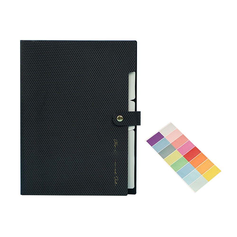 5 Pocket Folder Organ Bag Gift Documents Organizer Portable File Folder Organizer Student чёрный