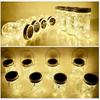 6pcs Solar Mason Jar Lid Lights 1m 2m LED Fairy Copper Wire Bottle String Hanging Lamp Garland for Wedding Party Decor