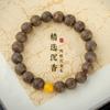 Natural Ant Agarwood Bracelet for Men, Wooden Buddhist Beads, Vintage Beaded Bracelet, Gift for Couples